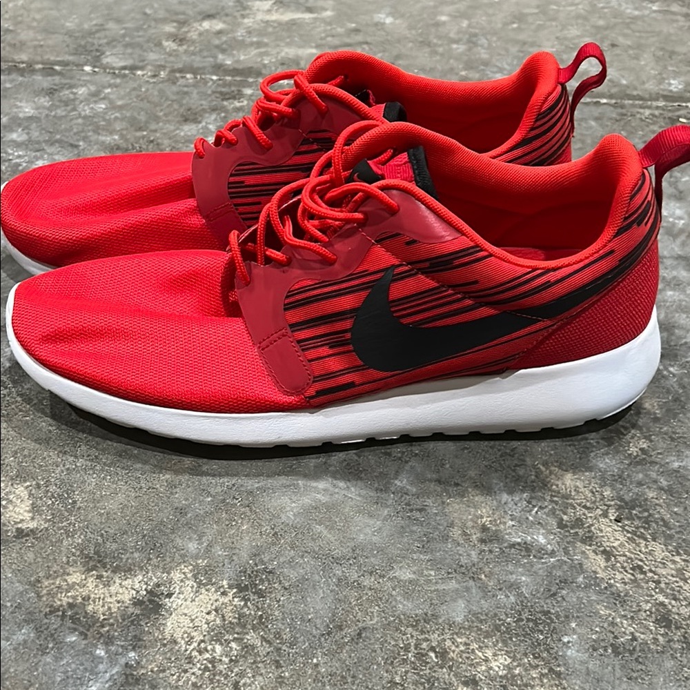 Nike Red and Black Athletic Shoes
